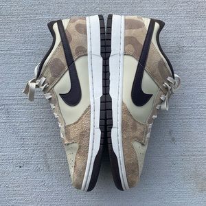 [SOLD] nike dunk low cheetah/giraffe desert camo (read description) with box